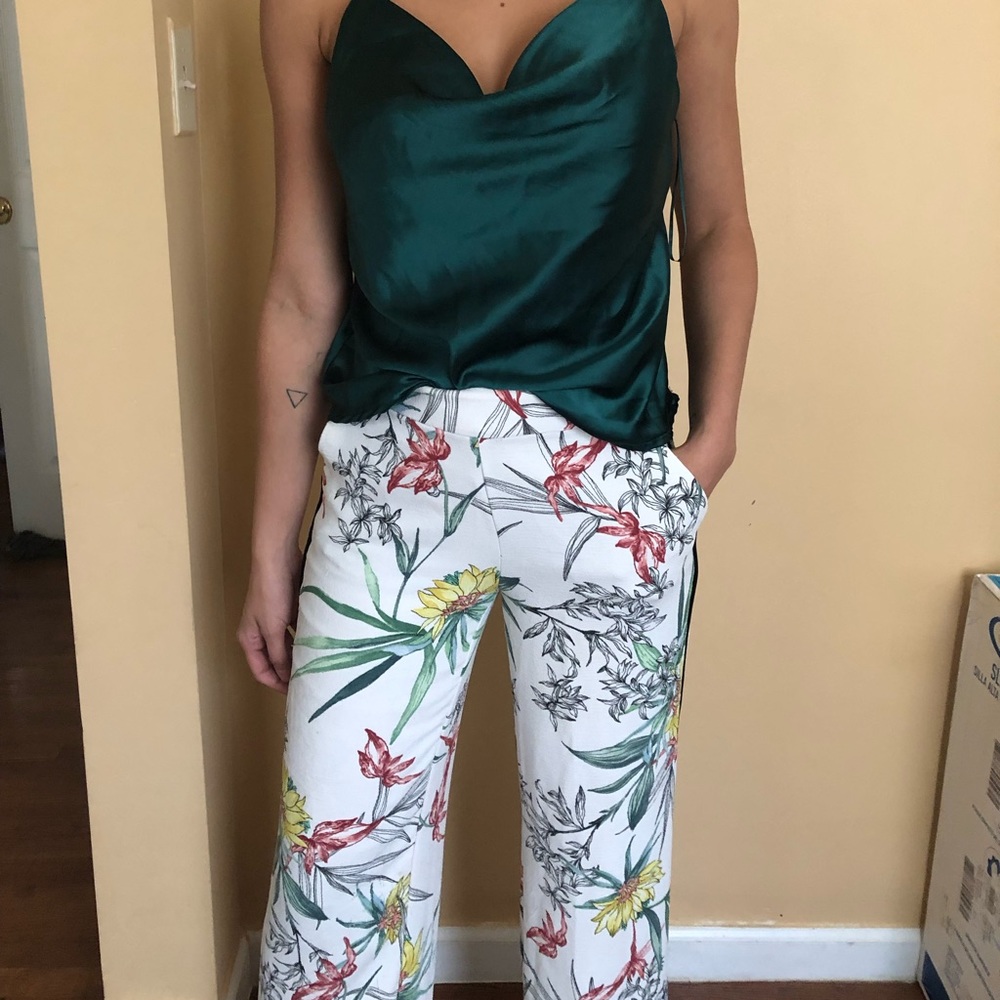 Floral printed pants